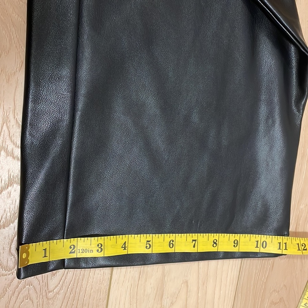 Avec Les Filles Black Faux Leather Cargo Wide Leg Pants S NWT - Picture 14 of 14